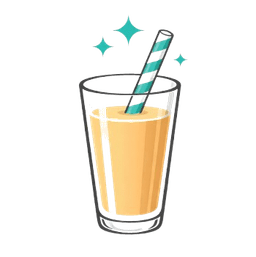 A glass of coffee milk